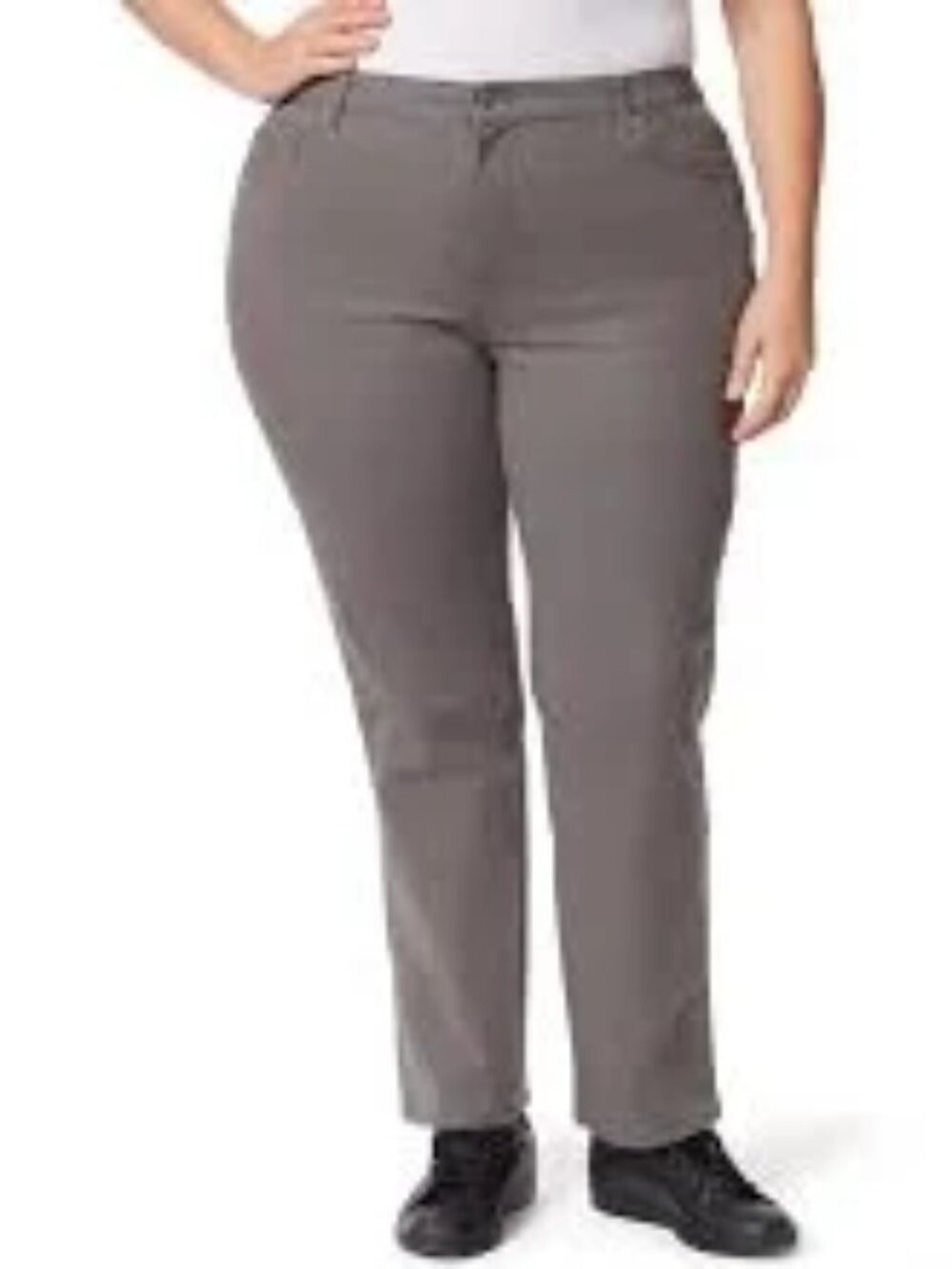 Plus Size Gloria Vanderbilt Amanda Classic Jeans, Size: 24W Average, Grey